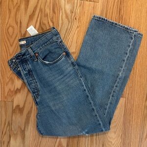 Levi’s ribcage straight ankle jeans